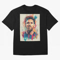 Lionel Messi Oversized T-Shirt Remember Iconic Moments from FIFA World Cup 2026 Group Stage Spirit, Capturing France, Mbappe and Neymar, Soccer Culture, Superstar Moments, National Team Dreams and Competitive Fire; Great for Supporters Who Love