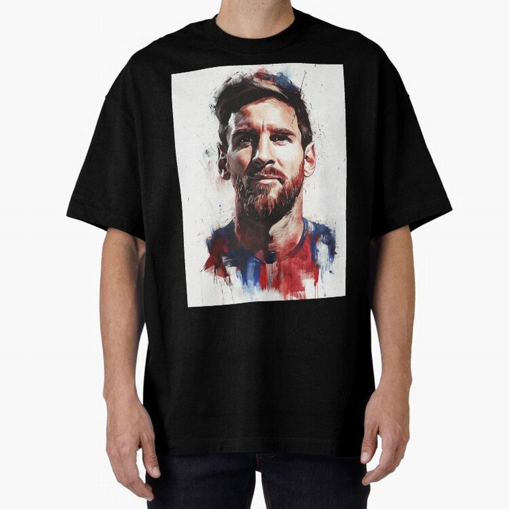 Lionel Messi Oversized T-Shirt Honor the Football Icons of Match Day Hype around FIFA World Cup 2026 Group Stage, Haaland and Mbappe, Germany, Football History, Final Match Energy, Crowd Noise and Once in a Lifetime Moments; Great for Supporters