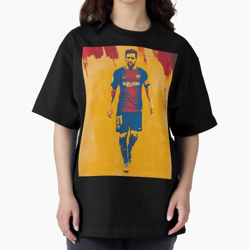 Lionel Messi Oversized T-Shirt Celebrate National Team Dreams in Global Football Passion for FIFA World Cup 2026, Connected to Messi, Neymar and Mbappe, Portugal, Spain and Germany, Football Passion, Legendary Performances, Festival Vibes and