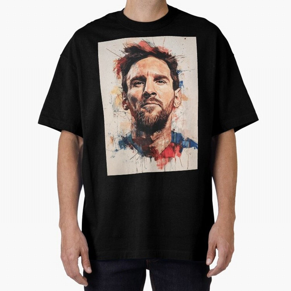Lionel Messi Oversized T-Shirt Make Your Look Match FIFA World Cup 2026 Filled with Messi, Neymar and Mbappe, England, France and Netherlands Energy, Stadium Chants, National Pride, Trophy Dreams and Unforgettable Football Memories; Great for