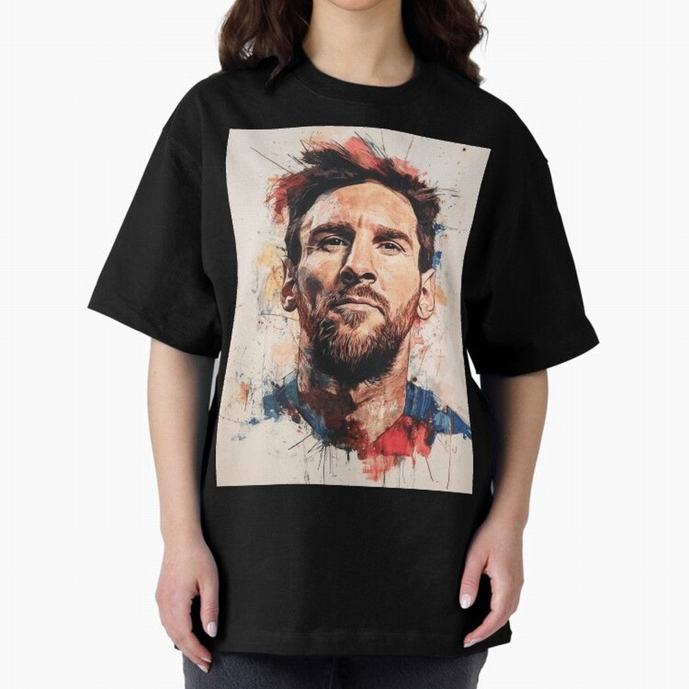 Lionel Messi Oversized T-Shirt Make Your Look Match FIFA World Cup 2026 Filled with Messi, Neymar and Mbappe, England, France and Netherlands Energy, Stadium Chants, National Pride, Trophy Dreams and Unforgettable Football Memories; Great for