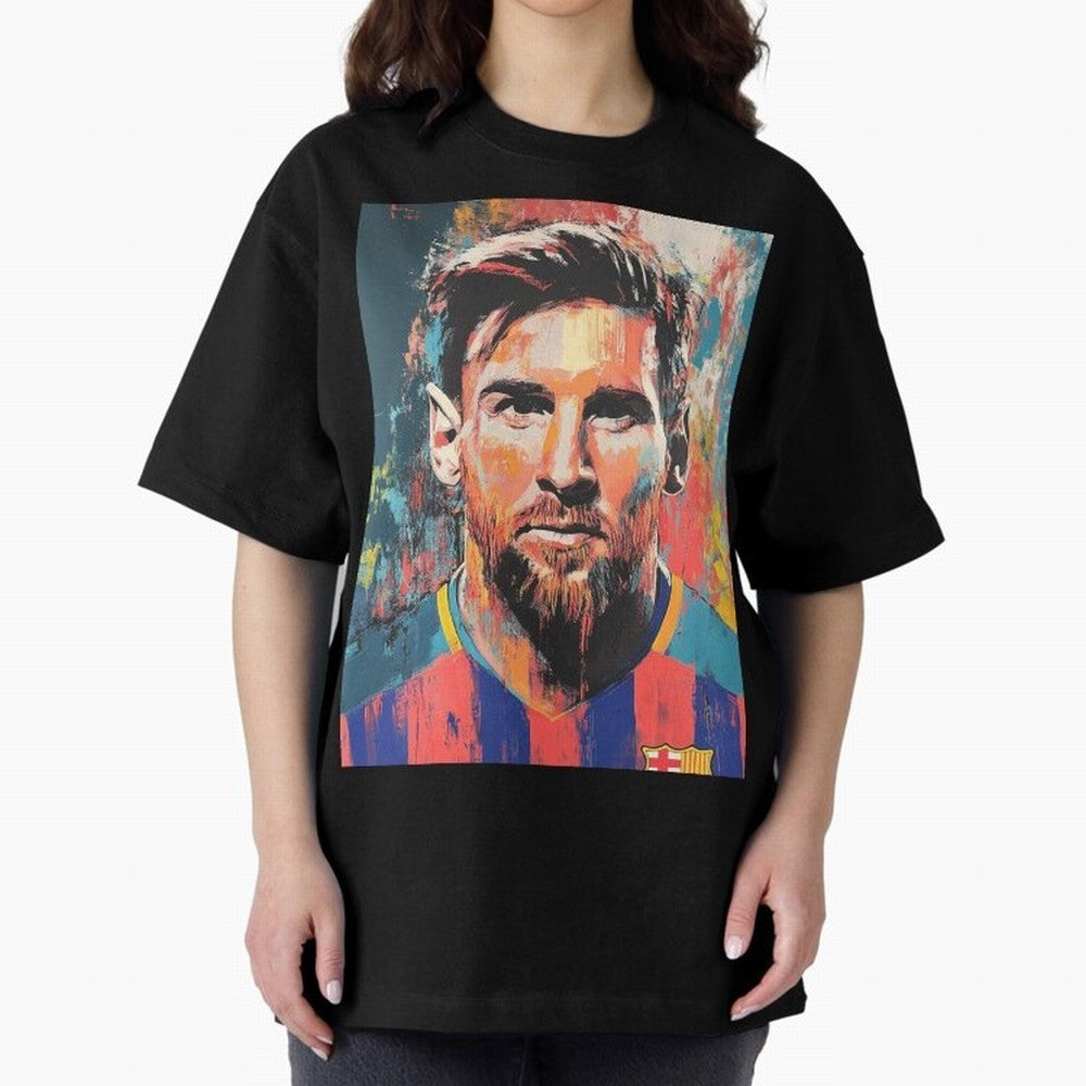 Lionel Messi Oversized T-Shirt Stand Out with Spirit from Global Football Passion for FIFA World Cup 2026 Group Stage, Highlighting Messi, Neymar and Mbappe, Argentina, Stadium Memories, Football Loyalty, International Chants and Championship