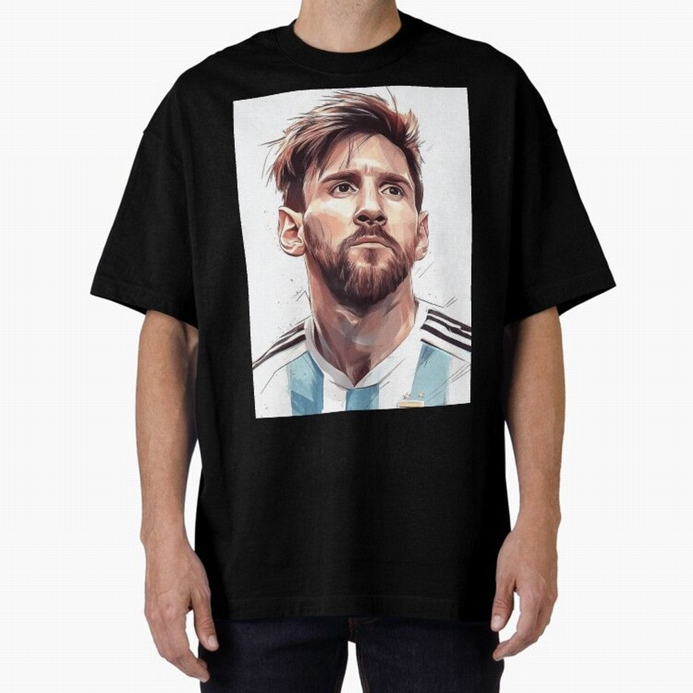 Lionel Messi Oversized T-Shirt Feel the Heartbeat of FIFA World Cup 2026 for Fans of Cristiano Ronaldo, Haaland and CR7 and Argentina, France and Brazil, Bringing Match Day Excitement, Supporter Culture, Golden Goals and Global Football Passion;