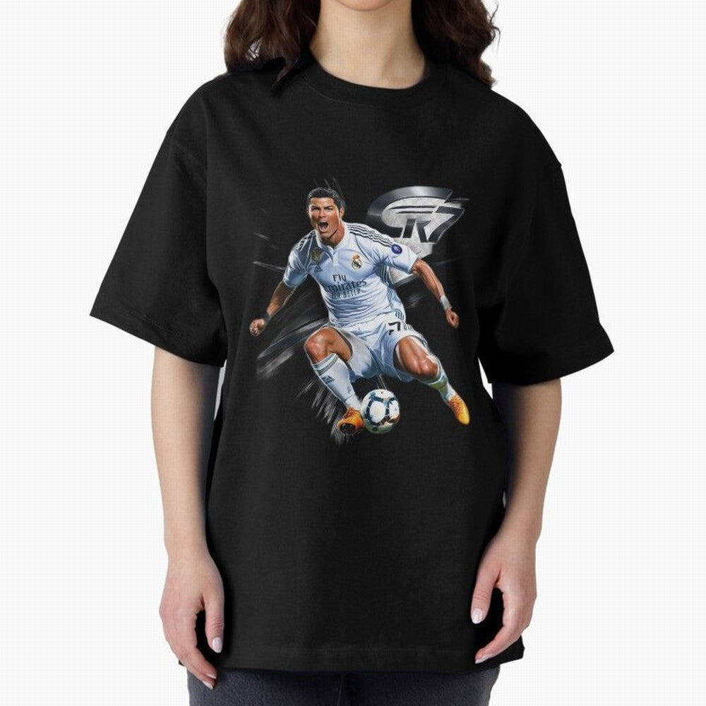 CR7 Ronaldo Legacy GOAT Soccer Fan T-Shirt ¨C Ultimate Football Icon Oversized T-Shirt Mark Global Football Passion for FIFA World Cup 2026 USA Canada Mexico, Inspired by Messi, Spain and Netherlands, Champion Mindset, Group Stage Buzz, Knockout
