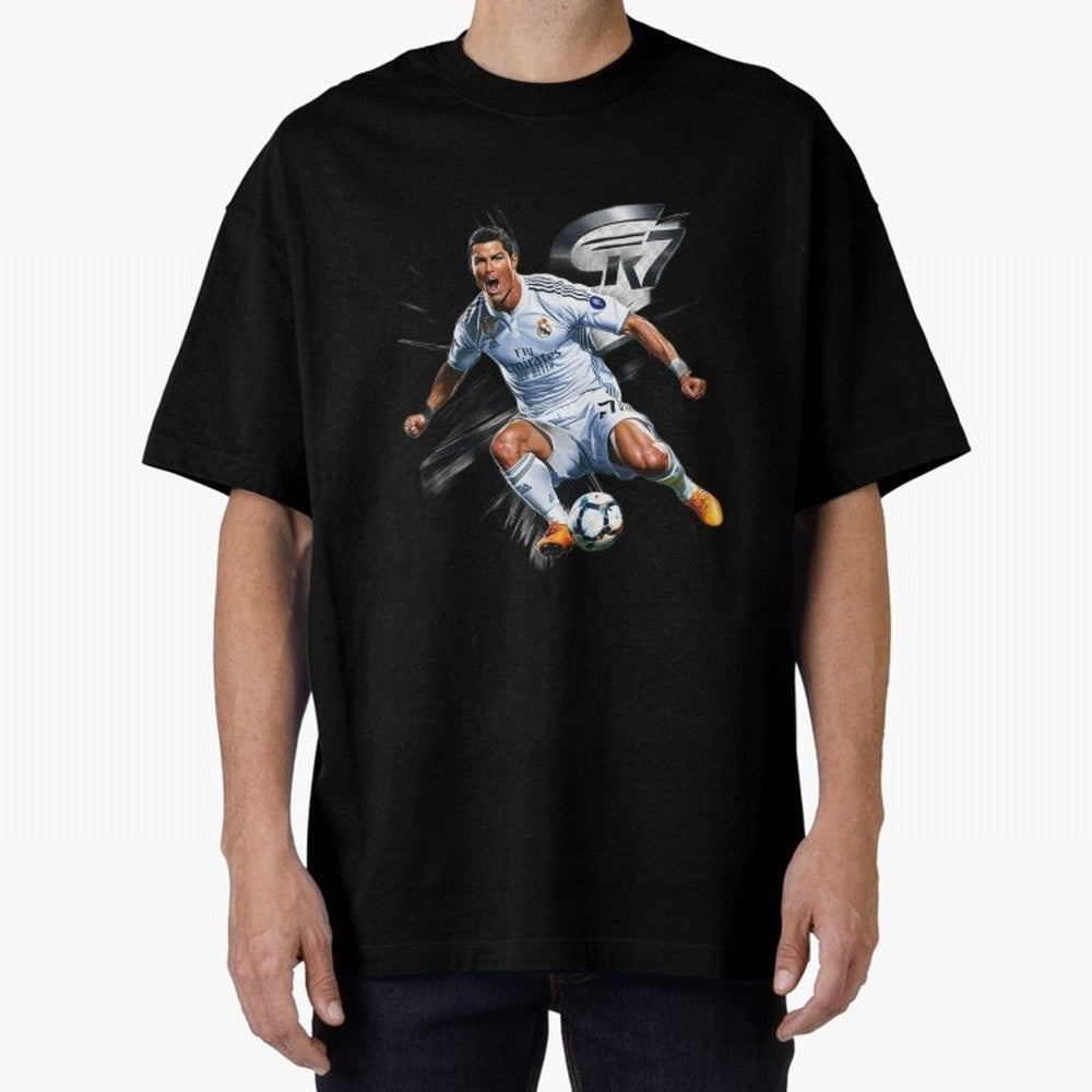 CR7 Ronaldo Legacy GOAT Soccer Fan T-Shirt ¨C Ultimate Football Icon Oversized T-Shirt Mark Global Football Passion for FIFA World Cup 2026 USA Canada Mexico, Inspired by Messi, Spain and Netherlands, Champion Mindset, Group Stage Buzz, Knockout