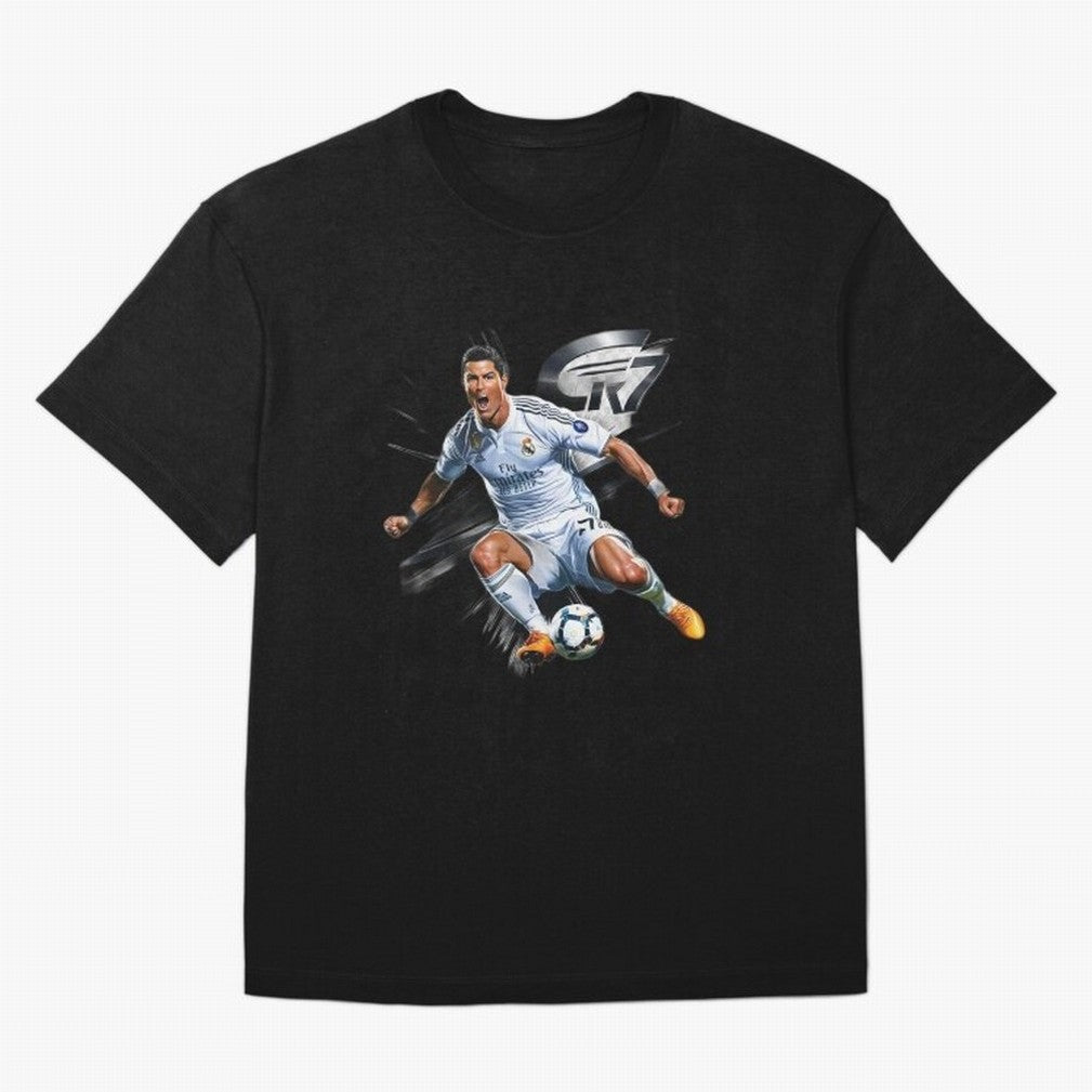 CR7 Ronaldo Legacy GOAT Soccer Fan T-Shirt ¨C Ultimate Football Icon Oversized T-Shirt Mark Global Football Passion for FIFA World Cup 2026 USA Canada Mexico, Inspired by Messi, Spain and Netherlands, Champion Mindset, Group Stage Buzz, Knockout