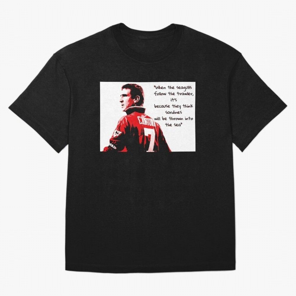 Eric Cantona - When the seagulls follow the trawler Oversized T-Shirt Build Match Day Hype around FIFA World Cup 2026 USA Canada Mexico, CR7 and Messi, Portugal, Football Passion, Legendary Performances, Festival Vibes and Supporter Community;