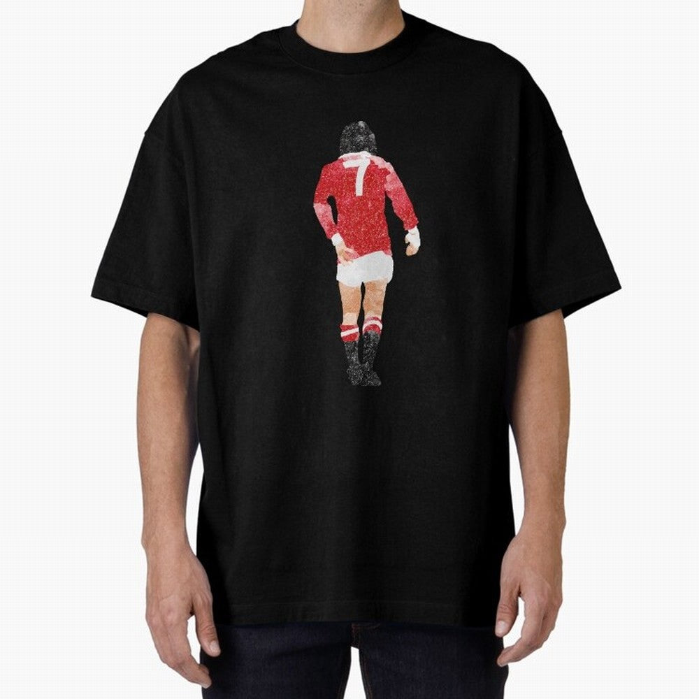 George Best watercolour Manchester United Football Northern Ireland Legend number 7 Man United Red D Oversized T-Shirt Carry the Dream of FIFA World Cup 2026 Driven by CR7, Argentina Energy, Tournament Hype, Historic Matchups, Family Viewing