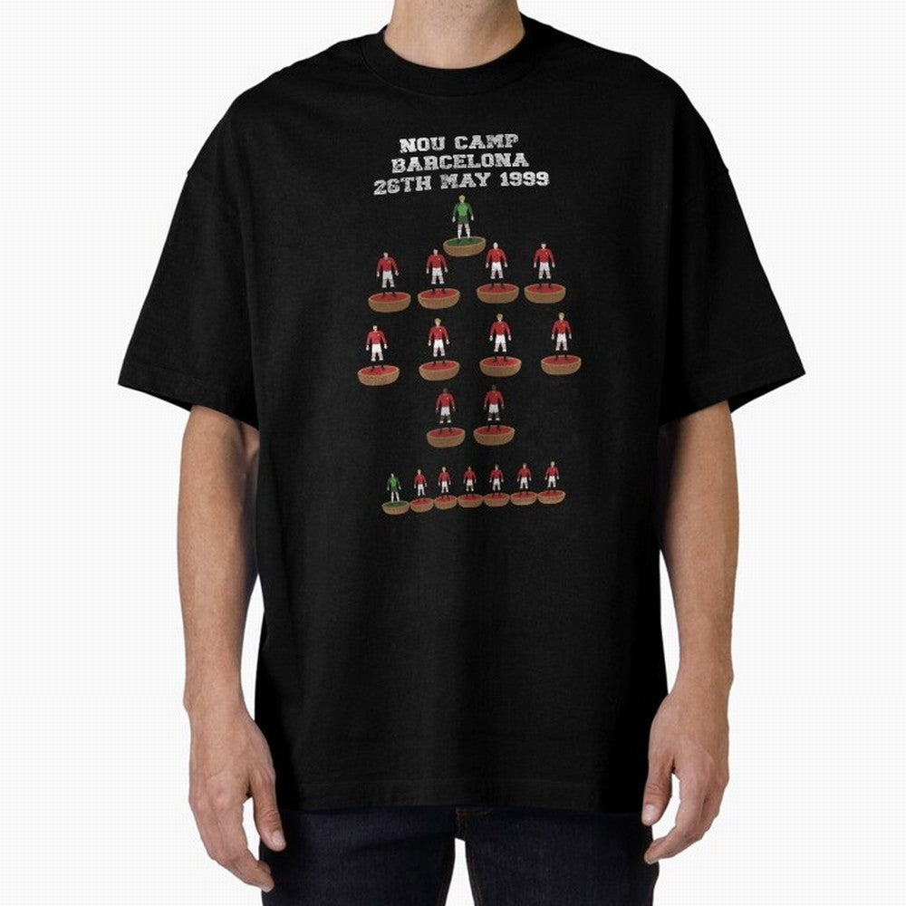 Manchester United Champions League 1999 Oversized T-Shirt Celebrate FIFA World Cup 2026 USA Canada Mexico Connected to Haaland and Mbappe, Brazil, Portugal and Argentina Energy, Fan Favorite Moments, National Team Passion, Big Match Drama and