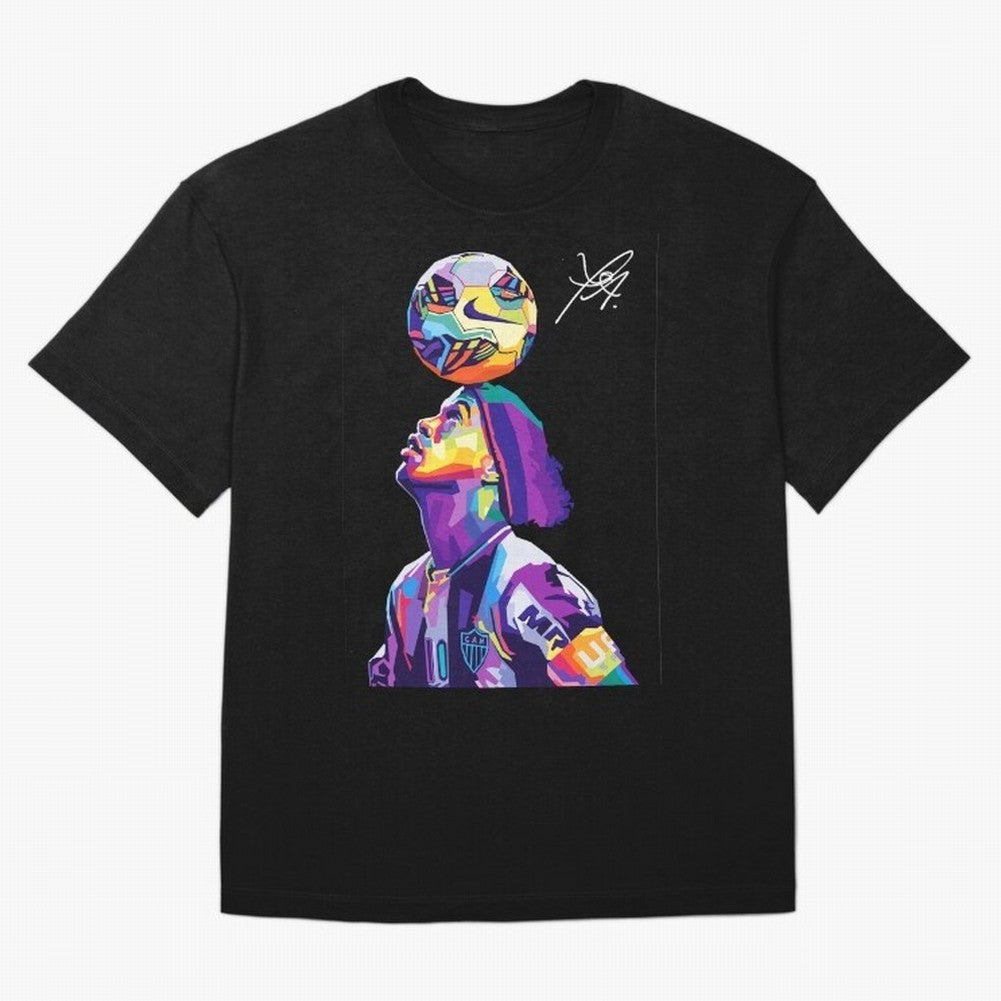 Ronaldinho Wpap Pop Art Oversized T-Shirt Celebrate the Biggest Stage of Match Day Hype around FIFA World Cup 2026, Haaland and Mbappe, Argentina, Football History, Final Match Energy, Crowd Noise and Once in a Lifetime Moments; Perfect for