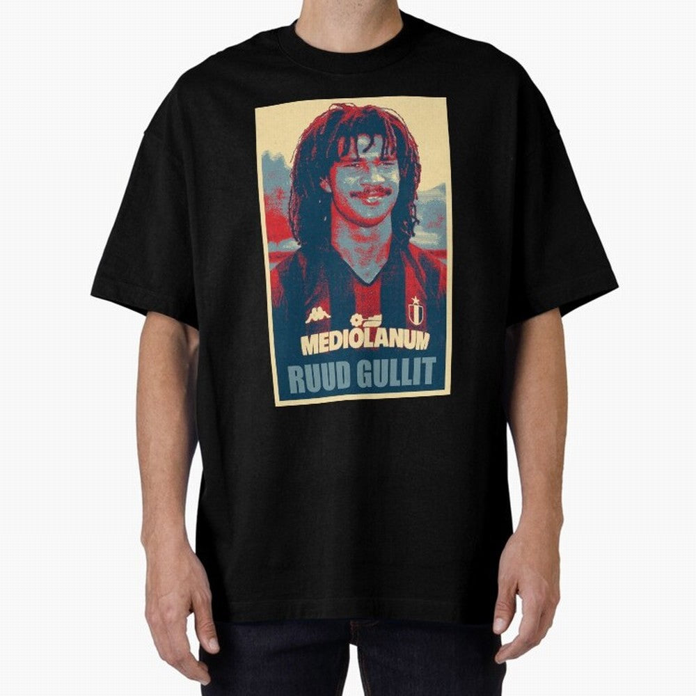 Ruud Gullit Oversized T-Shirt Cheer for Match Day Hype around FIFA World Cup 2026, CR7, Argentina and Brazil, Supporter Pride, Iconic Celebrations, Legendary Names and Global Match Day Energy; Made for Collectors Who Enjoy Iconic Players, Country