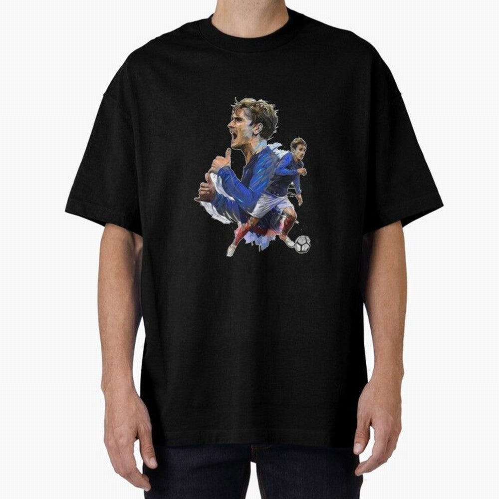 Griezmann Oversized T-Shirt Celebrate Classic Football Spirit in the FIFA World Cup 2026 USA Canada Mexico Journey through Mbappe and Neymar Highlights, France Pride, Stadium Chants, National Pride, Trophy Dreams and Unforgettable Football