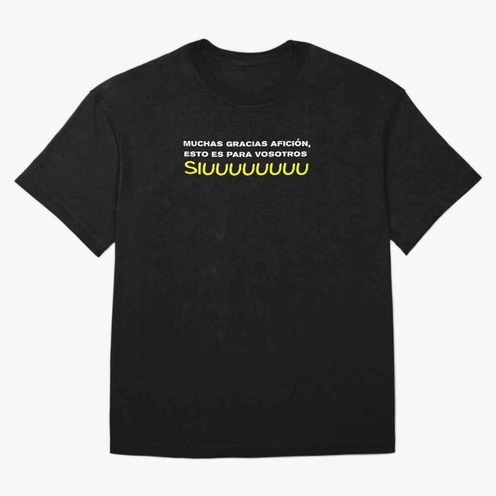 Muchas gracias afici¨®n, esto es para vosotros Siuuu Oversized T-Shirt Celebrate Golden Goal Energy in FIFA World Cup 2026 USA Canada Mexico for Fans of Neymar and Netherlands, Bringing Global Supporter Spirit, Legendary Goals, National Colors and