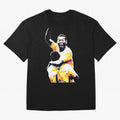 Pele Pop Art Oversized T-Shirt Remember Match Day Hype around FIFA World Cup 2026 Group Stage, Mbappe, Brazil, Vintage Soccer Flavor, Modern Football Stars, National Flags and Final Night Emotion; Ideal for Football Dads, Football Moms, Friends,