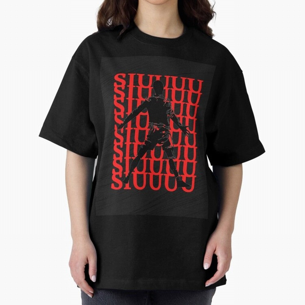 cristiano ronaldo siuuu Oversized T-Shirt Celebrate Soccer Greatness during FIFA World Cup 2026 Group Stage for Fans of Mbappe and Neymar and Argentina and Brazil, Bringing Football Passion, Legendary Performances, Festival Vibes and Supporter