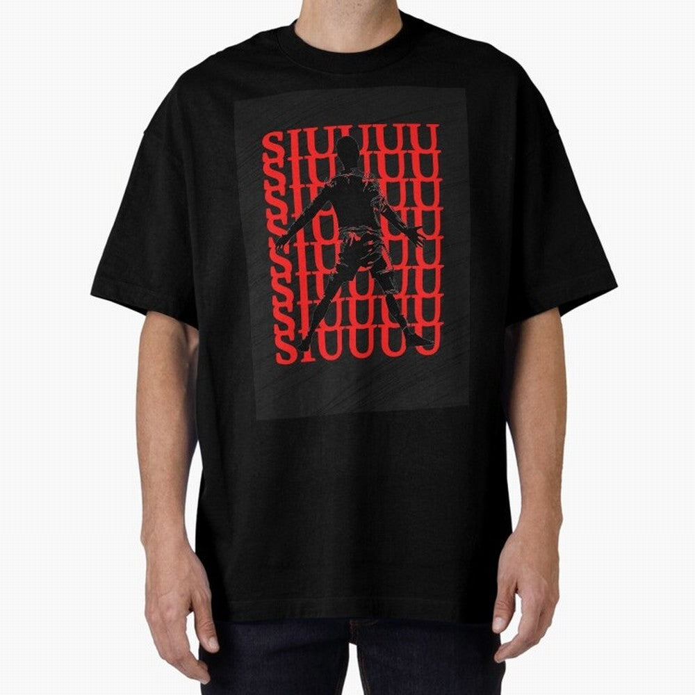 cristiano ronaldo siuuu Oversized T-Shirt Celebrate Soccer Greatness during FIFA World Cup 2026 Group Stage for Fans of Mbappe and Neymar and Argentina and Brazil, Bringing Football Passion, Legendary Performances, Festival Vibes and Supporter