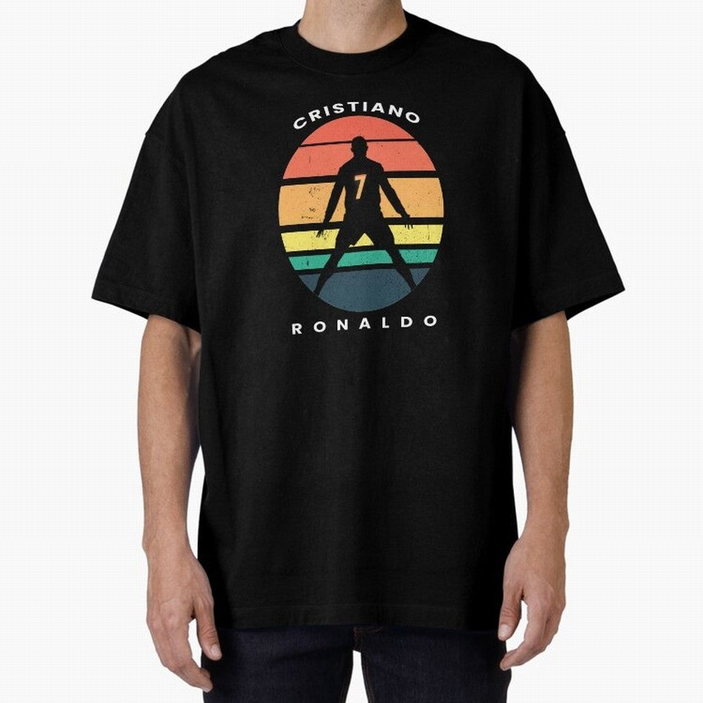 CRISTIANO RONALDO RETRO VINTAGE T-SHIRT Oversized T-Shirt Support Your Favorite Stars during FIFA World Cup 2026 for Fans of Mbappe and Neymar and France and Portugal, Bringing Soccer Culture, Superstar Moments, National Team Dreams and Competitive