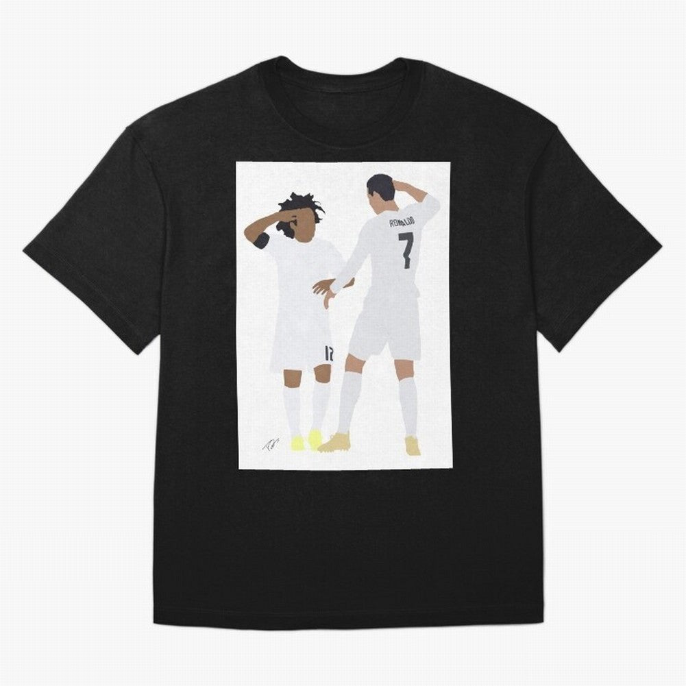 Ronaldo & Marcelo Oversized T-Shirt Remember Iconic Moments from FIFA World Cup 2026 USA Canada Mexico Spirit, Inspired by England, France and Netherlands, Mbappe and Neymar, Stadium Memories, Football Loyalty, International Chants and Championship