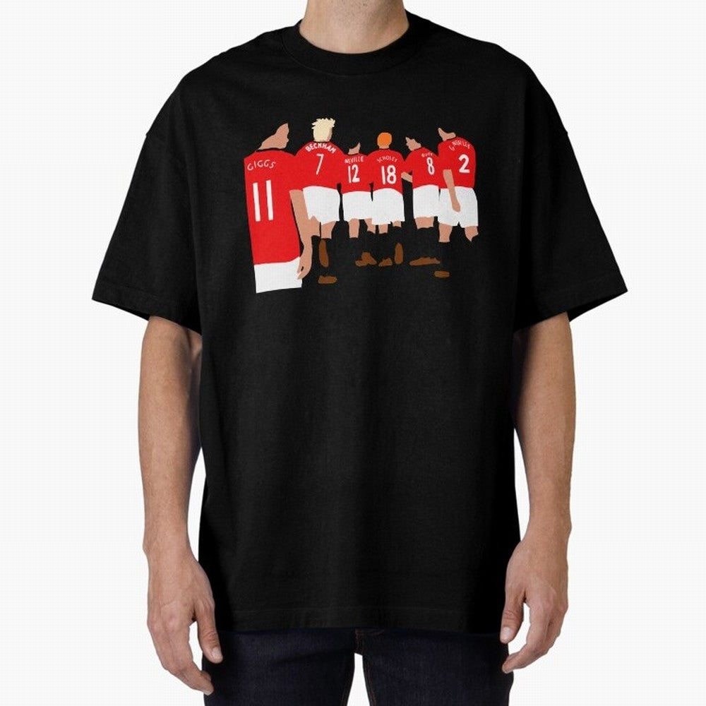 Class of 92 - Manchester United Legends Oversized T-Shirt Bring Retro Soccer Energy to the FIFA World Cup 2026 USA Canada Mexico Journey through CR7 Highlights, Argentina Pride, Championship Spirit, Famous Goals, Roaring Crowds and International