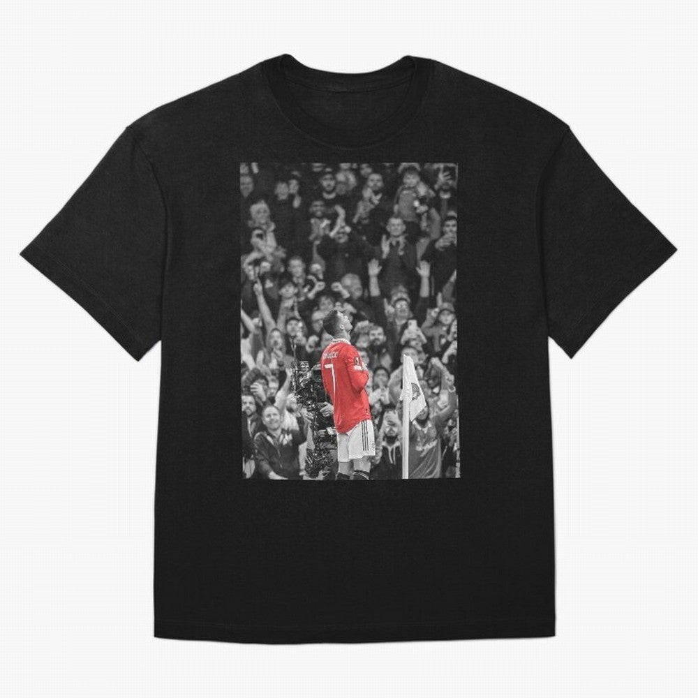 Cristiano Ronaldo Manchester United Oversized T-Shirt Represent the Passion of Match Day Hype around FIFA World Cup 2026, Cristiano Ronaldo, Argentina and Brazil, Stadium Chants, National Pride, Trophy Dreams and Unforgettable Football Memories;