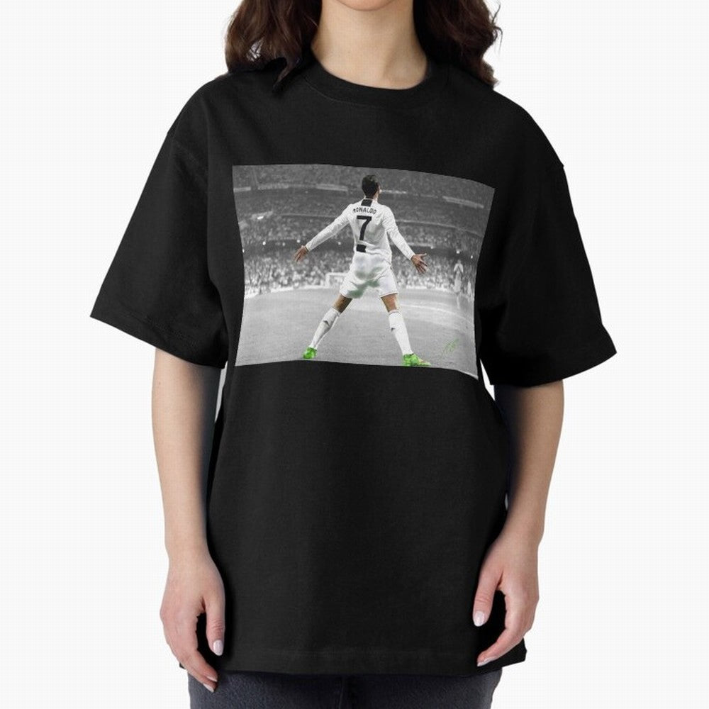 Cristiano Ronaldo Oversized T-Shirt Experience FIFA World Cup 2026 Group Stage Inspired by Cristiano Ronaldo, Argentina and Brazil Energy, Vintage Soccer Flavor, Modern Football Stars, National Flags and Final Night Emotion; Perfect for Supporters