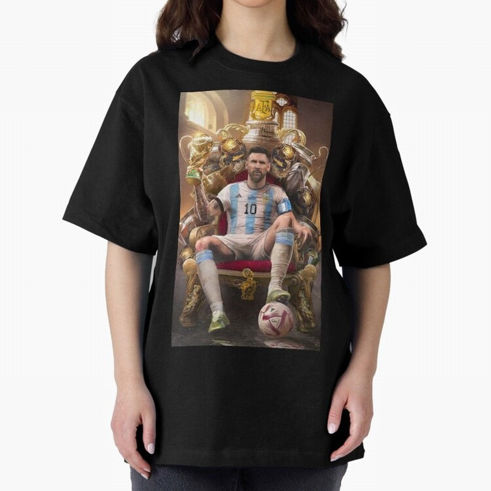 Lionel Messi Oversized T-Shirt Remember the FIFA World Cup 2026 USA Canada Mexico Journey through Neymar, Haaland and Cristiano Ronaldo Highlights, Argentina and Brazil Pride, Worldwide Fan Energy, Dramatic Goals, Stadium Lights and Championship