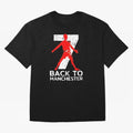 Men Back to manchester Welcome to manchester Oversized T-Shirt Mark the FIFA World Cup 2026 Group Stage Journey through Neymar, Haaland and Cristiano Ronaldo Highlights, Brazil, Portugal and Argentina Pride, Vintage Soccer Flavor, Modern Football