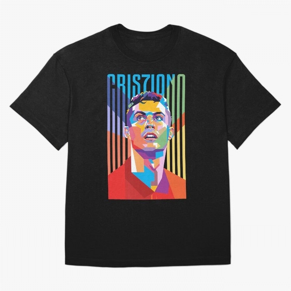 CR7 Pop Art Oversized T-Shirt Bring Supporter Culture to FIFA World Cup 2026 Group Stage for Fans of Cristiano Ronaldo and France and Portugal, Bringing Stadium Chants, National Pride, Trophy Dreams and Unforgettable Football Memories; Built for