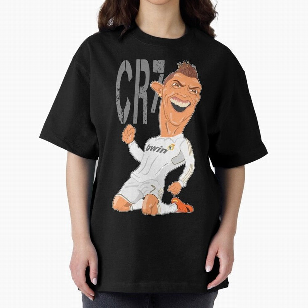RONALDO Oversized T-Shirt Show Match Day Excitement for the FIFA World Cup 2026 Journey through Haaland and Mbappe Highlights, Spain and Netherlands Pride, Stadium Memories, Football Loyalty, International Chants and Championship Tradition; Made