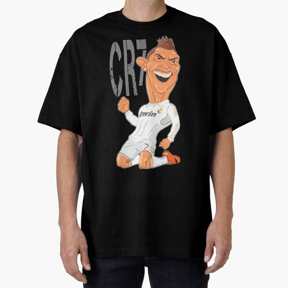 RONALDO Oversized T-Shirt Show Match Day Excitement for the FIFA World Cup 2026 Journey through Haaland and Mbappe Highlights, Spain and Netherlands Pride, Stadium Memories, Football Loyalty, International Chants and Championship Tradition; Made