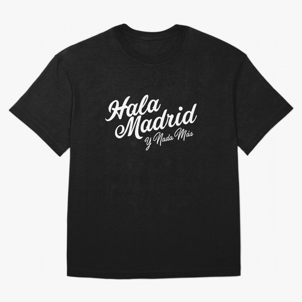 HALA MADRID Oversized T-Shirt Represent Fans Who Live for FIFA World Cup 2026 Group Stage Spirit, Capturing Spain, Cristiano Ronaldo, Haaland and CR7, Sports Nostalgia, International Competition, Famous Players and Unforgettable Victories; Great