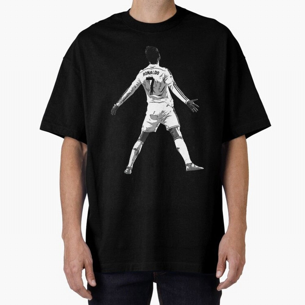 CR7 Cristiano Ronaldo Artwork - Pop Art Style Oversized T-Shirt Feel International Energy from the FIFA World Cup 2026 USA Canada Mexico Journey through CR7 Highlights, England, France and Netherlands Pride, Sports Nostalgia, International