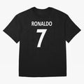 RONALDO NO.7 Oversized T-Shirt Turn Every Weekend Toward FIFA World Cup 2026 Group Stage with Mbappe and Neymar, Brazil Energy, Stadium Memories, Football Loyalty, International Chants and Championship Tradition; Ideal for Fans Who Follow Messi,