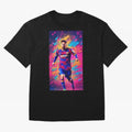 Lionel Messi Oversized T-Shirt Feel FIFA World Cup 2026 USA Canada Mexico for Fans of Neymar, Haaland and Cristiano Ronaldo and England and Germany, Bringing Soccer Culture, Superstar Moments, National Team Dreams and Competitive Fire; Great for