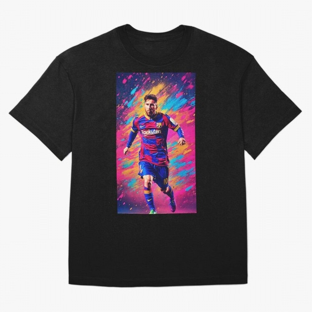 Lionel Messi Oversized T-Shirt Feel FIFA World Cup 2026 USA Canada Mexico for Fans of Neymar, Haaland and Cristiano Ronaldo and England and Germany, Bringing Soccer Culture, Superstar Moments, National Team Dreams and Competitive Fire; Great for