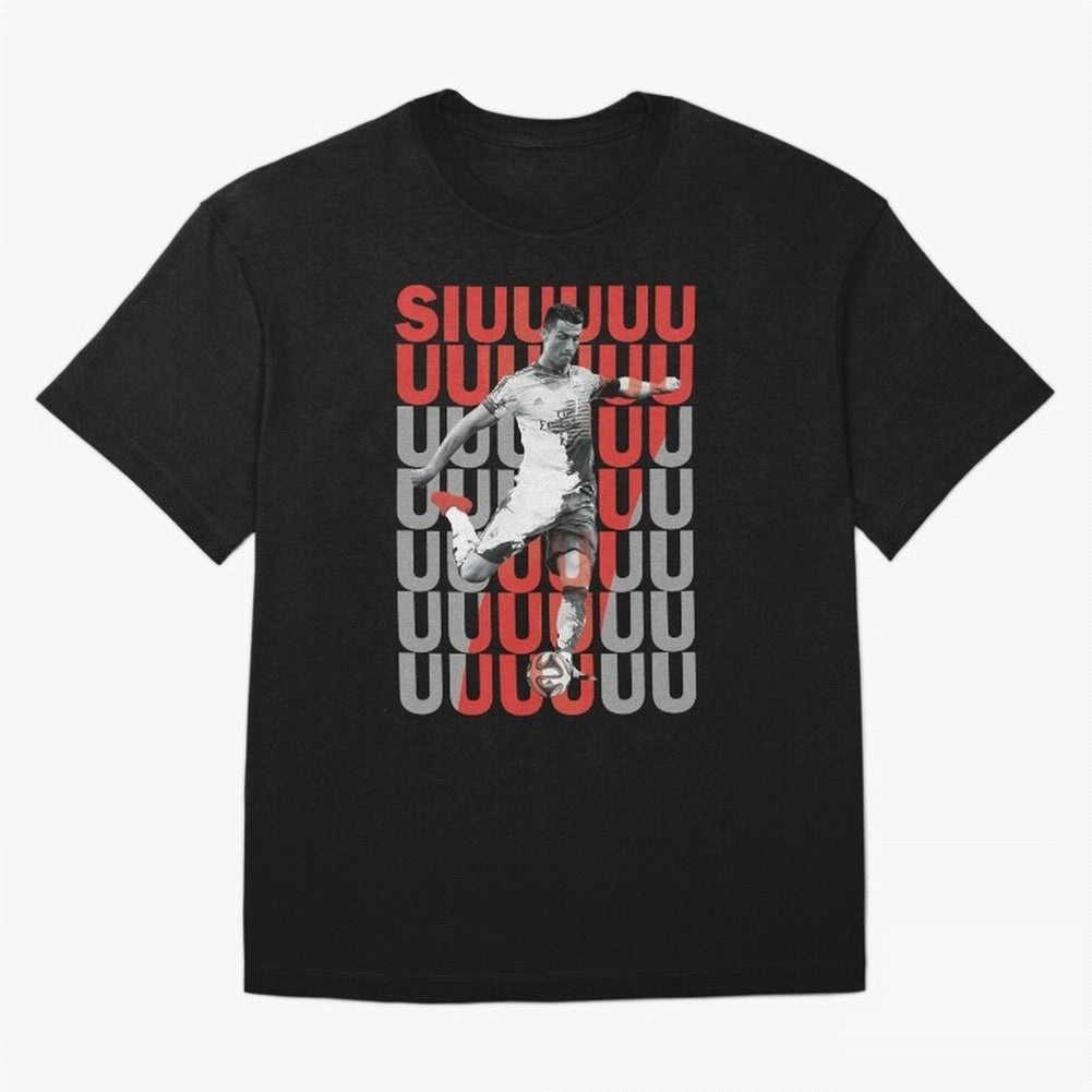 Siuuuuuu Cristiano Ronaldo Oversized T-Shirt Cheer for FIFA World Cup 2026 Made for Haaland, Brazil Energy, Match Day Excitement, Supporter Culture, Golden Goals and Global Football Passion; Made for Die Hard Supporters, Soccer Lovers, Game Day
