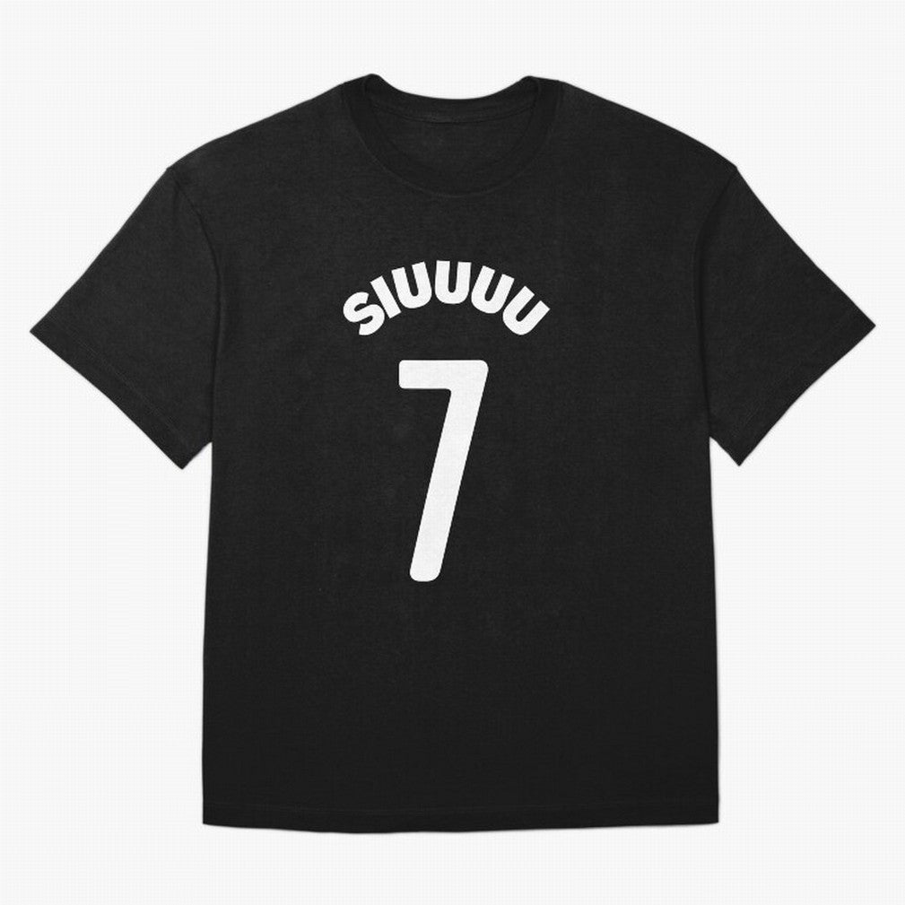 SIUUU Oversized T-Shirt Show Your Love for FIFA World Cup 2026 Group Stage Featuring Cristiano Ronaldo, Argentina, France and Brazil Energy, Sports Nostalgia, International Competition, Famous Players and Unforgettable Victories; Perfect for Fans,