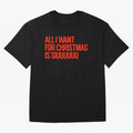 Cristiano Ronaldo - All I Want For Christmas Is Siuuuuuu Oversized T-Shirt Elevate the FIFA World Cup 2026 USA Canada Mexico Journey through Messi Highlights, Argentina, France and Brazil Pride, Classic Soccer Heritage, Championship Pressure, Fan