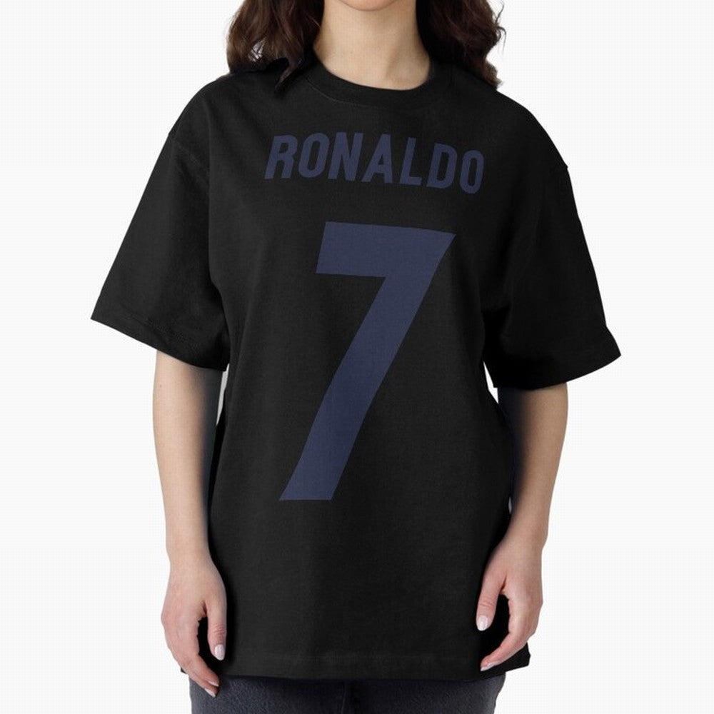 Cristiano Ronaldo 7 Oversized T-Shirt Celebrate National Team Dreams in Match Day Hype around FIFA World Cup 2026 Group Stage, Neymar, Argentina and Brazil, Championship Spirit, Famous Goals, Roaring Crowds and International Football Unity; Ideal