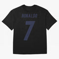 Cristiano Ronaldo 7 Oversized T-Shirt Celebrate National Team Dreams in Match Day Hype around FIFA World Cup 2026 Group Stage, Neymar, Argentina and Brazil, Championship Spirit, Famous Goals, Roaring Crowds and International Football Unity; Ideal