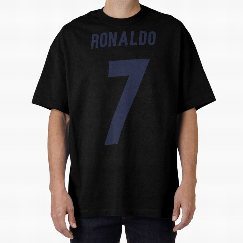 Cristiano Ronaldo 7 Oversized T-Shirt Celebrate National Team Dreams in Match Day Hype around FIFA World Cup 2026 Group Stage, Neymar, Argentina and Brazil, Championship Spirit, Famous Goals, Roaring Crowds and International Football Unity; Ideal
