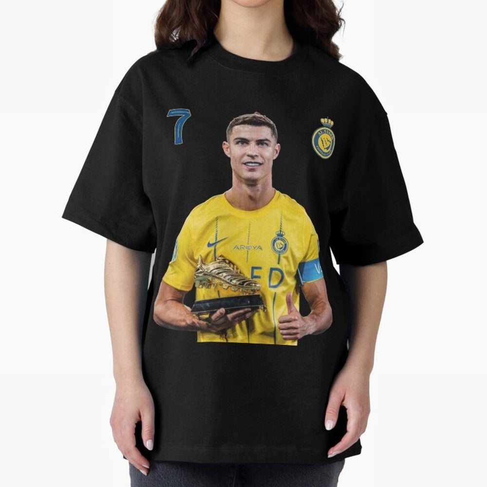 Cr7 cristiano ronaldo red black yellow blue milano real madid ronaldo cr ronaldo cristiano Portugal 7 9 united alnassr al nassr nassr al nassar hilal Oversized T-Shirt Share Global Football Passion for FIFA World Cup 2026 Group Stage, Driven by CR7