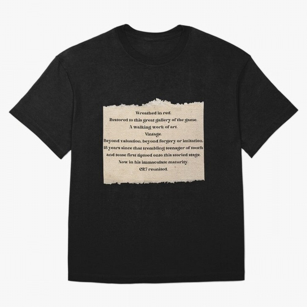 Cristiano Ronaldo Peter Drury Oversized T-Shirt Show Up for the Glory of FIFA World Cup 2026 USA Canada Mexico for Fans of Messi, CR7 and Mbappe and England and Germany, Bringing Retro Football Energy, Iconic Rivalries, Trophy Chase Drama and