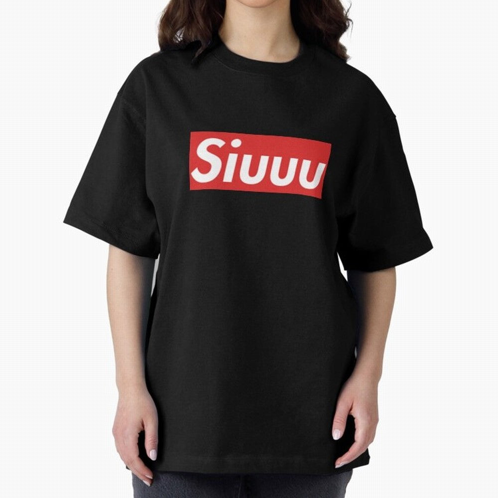 Siuu Oversized T-Shirt Treasure FIFA World Cup 2026 USA Canada Mexico for Fans of Messi and Cristiano Ronaldo and England and Germany, Bringing Vintage Soccer Flavor, Modern Football Stars, National Flags and Final Night Emotion; Great for