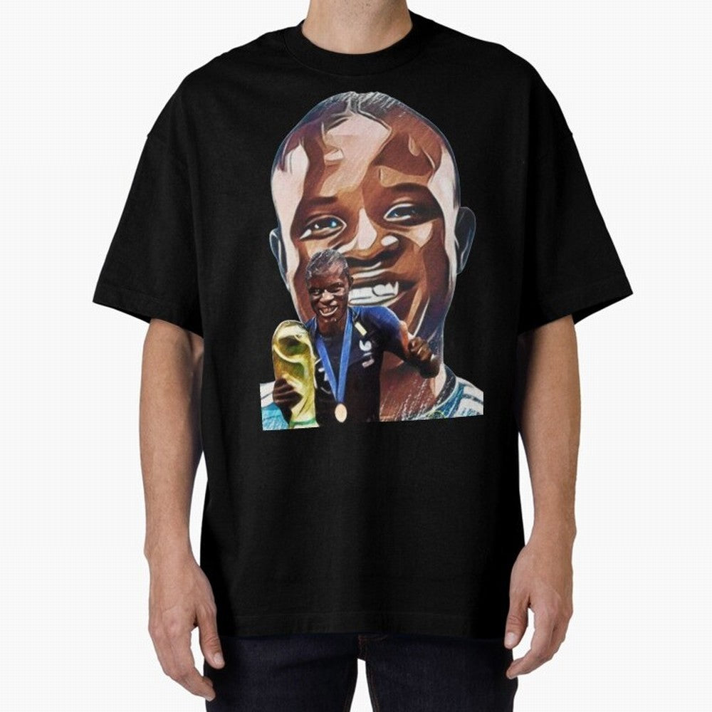 N'golo Kante Oversized T-Shirt Celebrate Global Passion for Global Football Passion for FIFA World Cup 2026 Group Stage, with Neymar, Haaland and Cristiano Ronaldo, Portugal, Classic Soccer Heritage, Championship Pressure, Fan Loyalty and