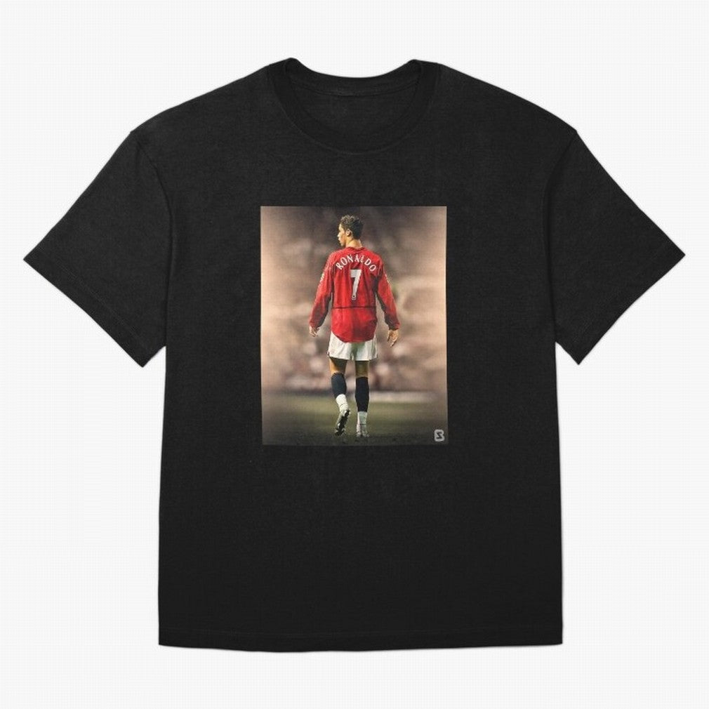 ronaldo Oversized T-Shirt Feel the Trophy Chase of FIFA World Cup 2026 Group Stage Capturing Neymar, Portugal Energy, Vintage Soccer Flavor, Modern Football Stars, National Flags and Final Night Emotion; Great for Supporters Who Love Legendary