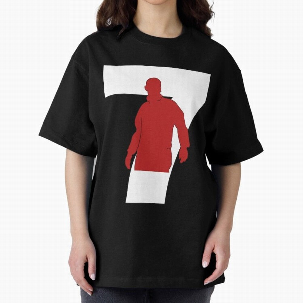 Eric Cantona Manchester United 7 Oversized T-Shirt Show Fan Pride Across Match Day Hype around FIFA World Cup 2026 Group Stage, Neymar, Haaland and Cristiano Ronaldo, Brazil, Portugal and Argentina, Champion Mindset, Group Stage Buzz, Knockout