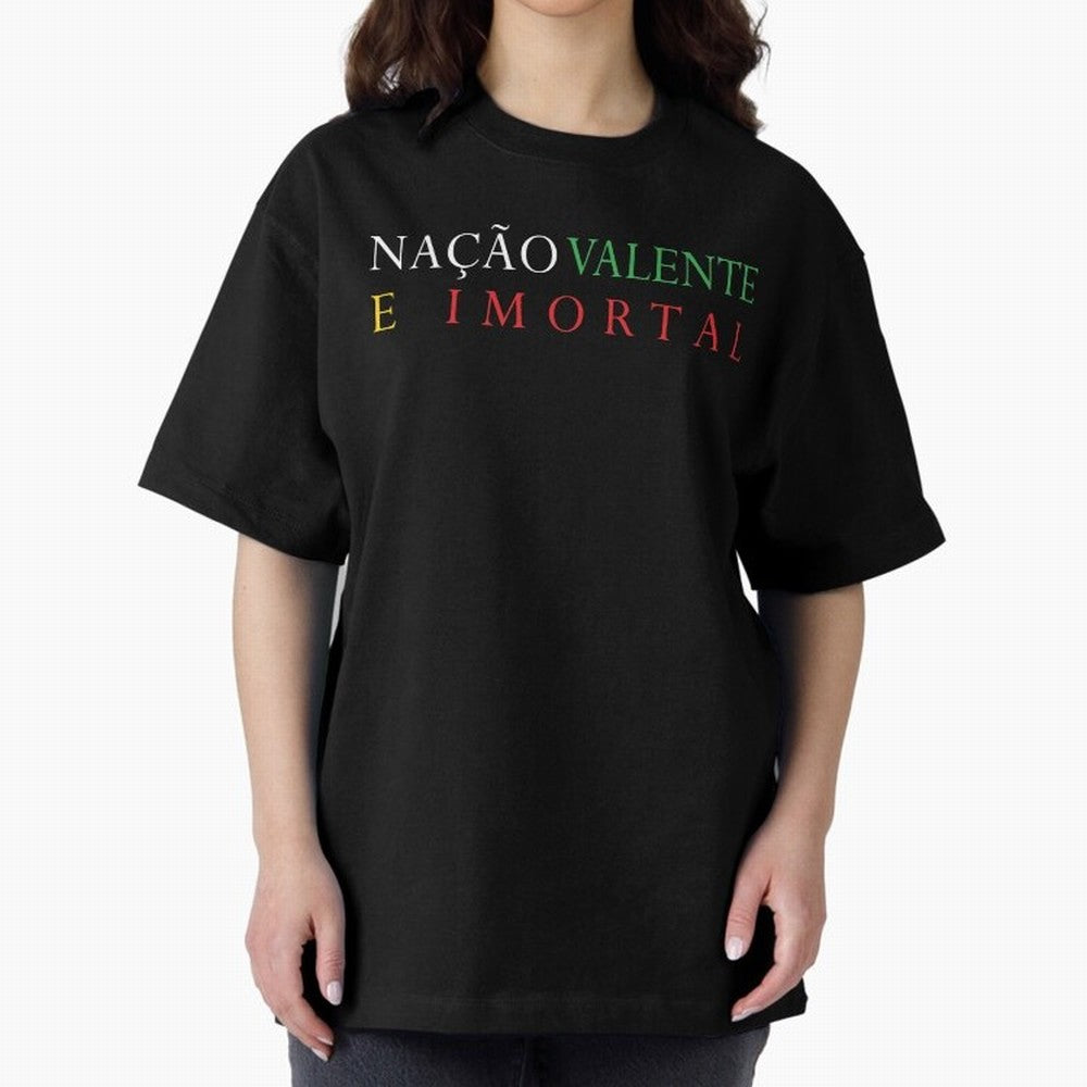 Na??o Valente e Imortal Portugal Oversized T-Shirt Make Your Look Match FIFA World Cup 2026 Group Stage Spirit, Centered on Spain and Netherlands, Messi and Cristiano Ronaldo, Tournament Hype, Historic Matchups, Family Viewing Parties and Global