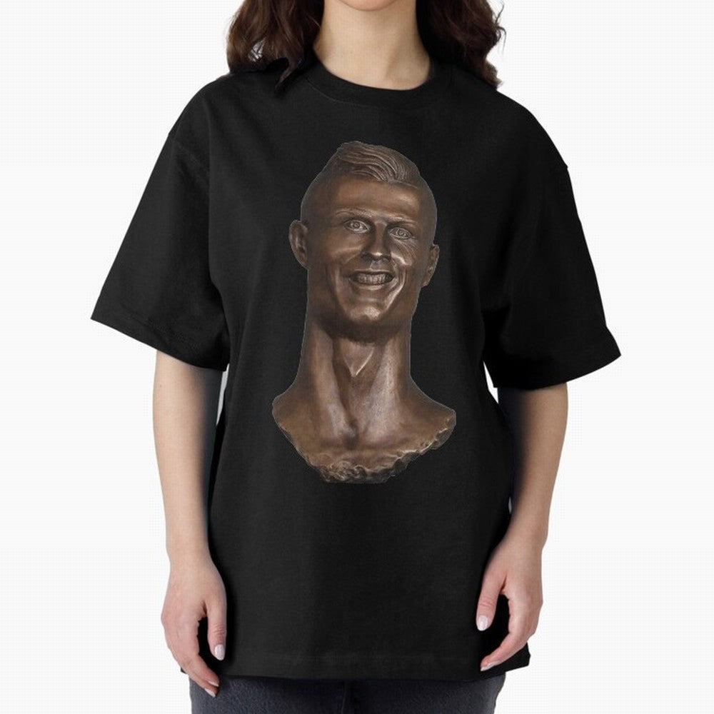 Cristiano Ronaldo Bust Scary Oversized T-Shirt Represent FIFA World Cup 2026 for Fans of Haaland and England, France and Netherlands, Bringing Fan Favorite Moments, National Team Passion, Big Match Drama and Soccer History; Ideal for Football Dads,