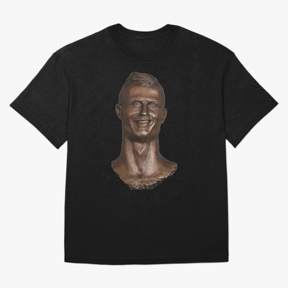 Cristiano Ronaldo Bust Scary Oversized T-Shirt Represent FIFA World Cup 2026 for Fans of Haaland and England, France and Netherlands, Bringing Fan Favorite Moments, National Team Passion, Big Match Drama and Soccer History; Ideal for Football Dads,